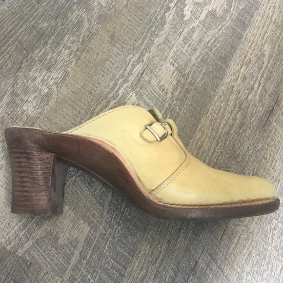 Cream Rohde Clogs - Chunky Open Back Heels EU39 - Picture 2 of 10